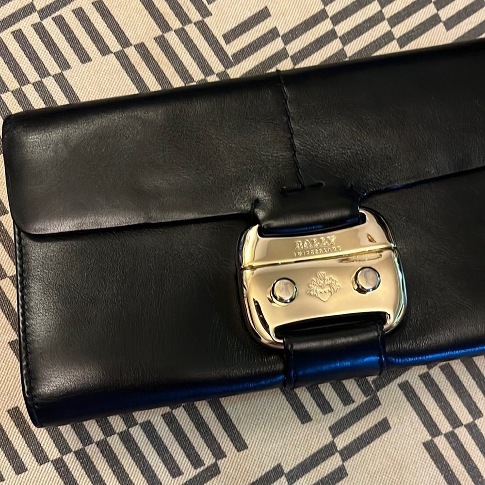 Bally full size checkbook size wallet .